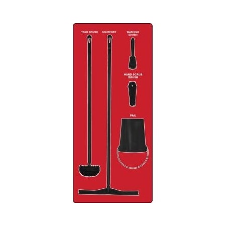 Accuform WET ZONE STOREBOARDS ULTRA PSB713RDBK PSB713RDBK
